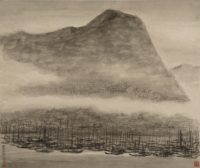 圖7 黃般若《太平山下》，香港中文大學文物館藏（1995.0585），黃大成先生惠贈